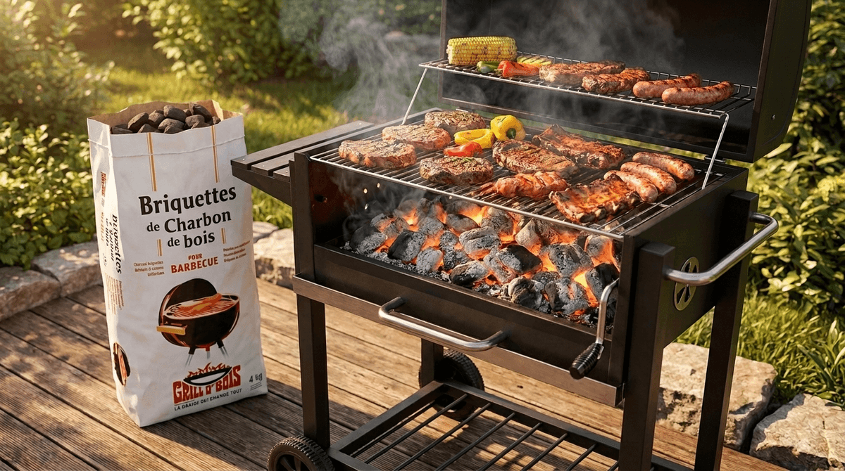 Barbecue briquettes nu 6,7 euro per zak
