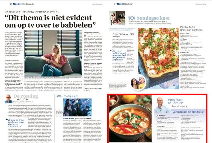Tijdens het Paasweekend stond MIJN RECEPT in De Zondag! #trots