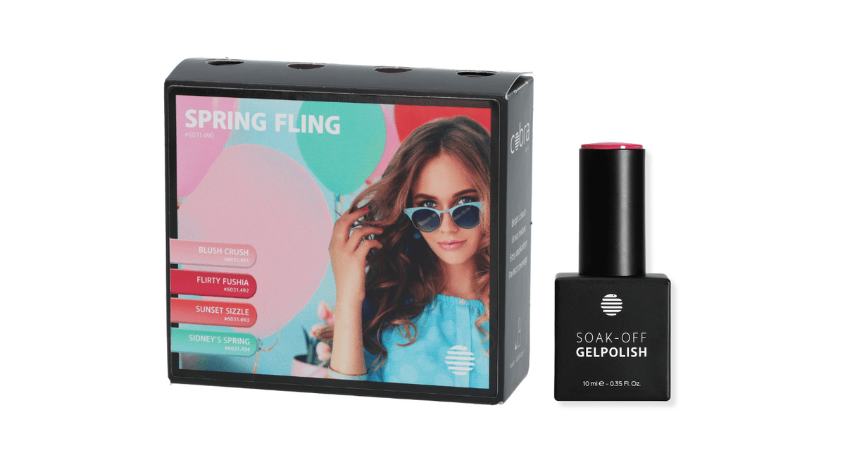 Cobra Soak-Off 'Spring Fling'-collectie (set van 4 kleuren - Ref. 6031.490)