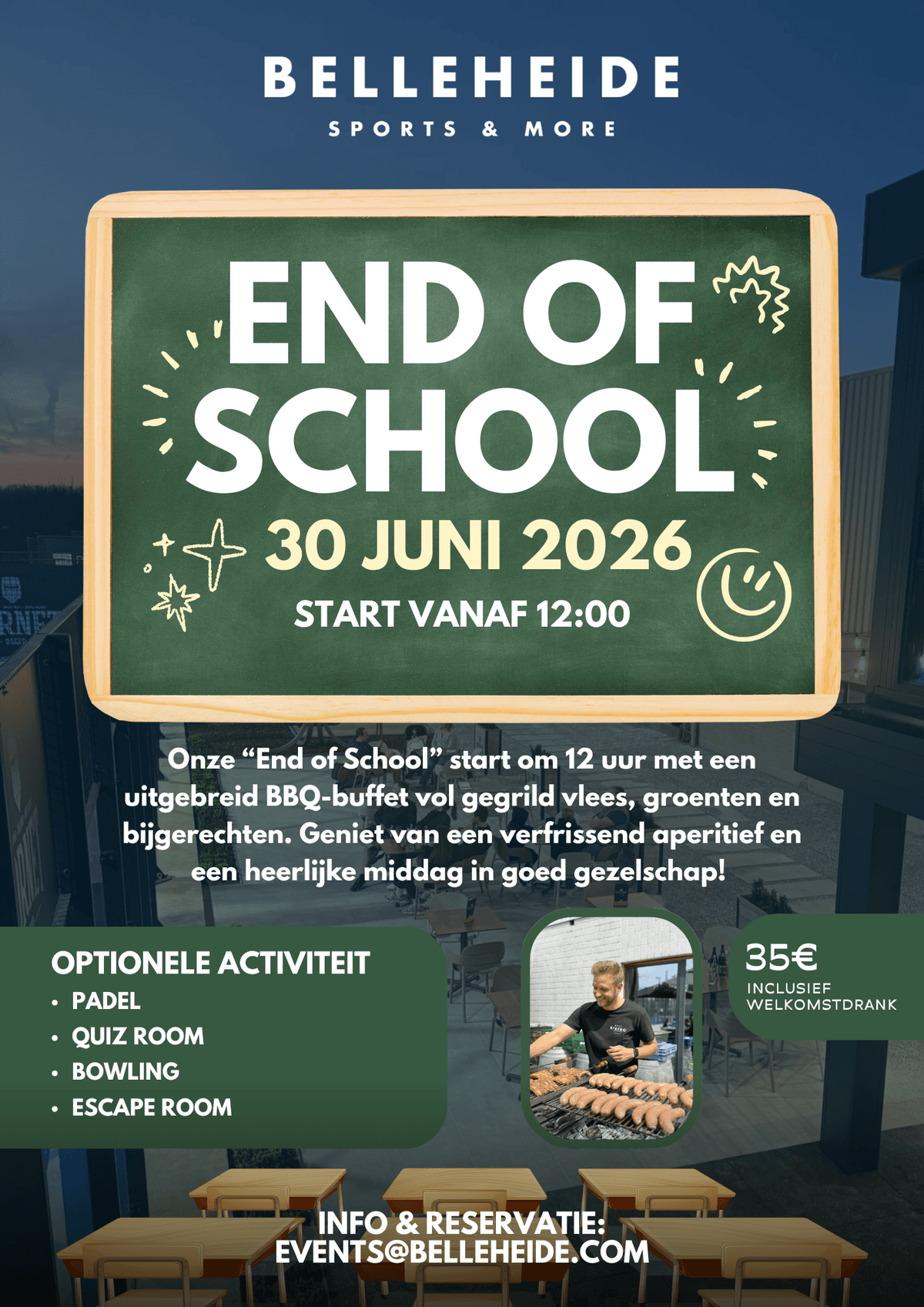 End of School bij Belleheide op 30 juni 2026