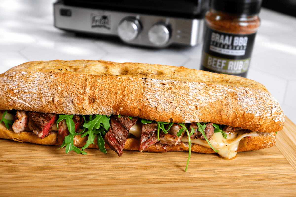 Loaded steak sandwich 