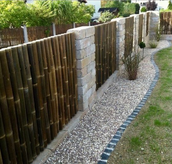 Bamboeschermen zijn prachtig als tuinafsluiting - Bamboe België
