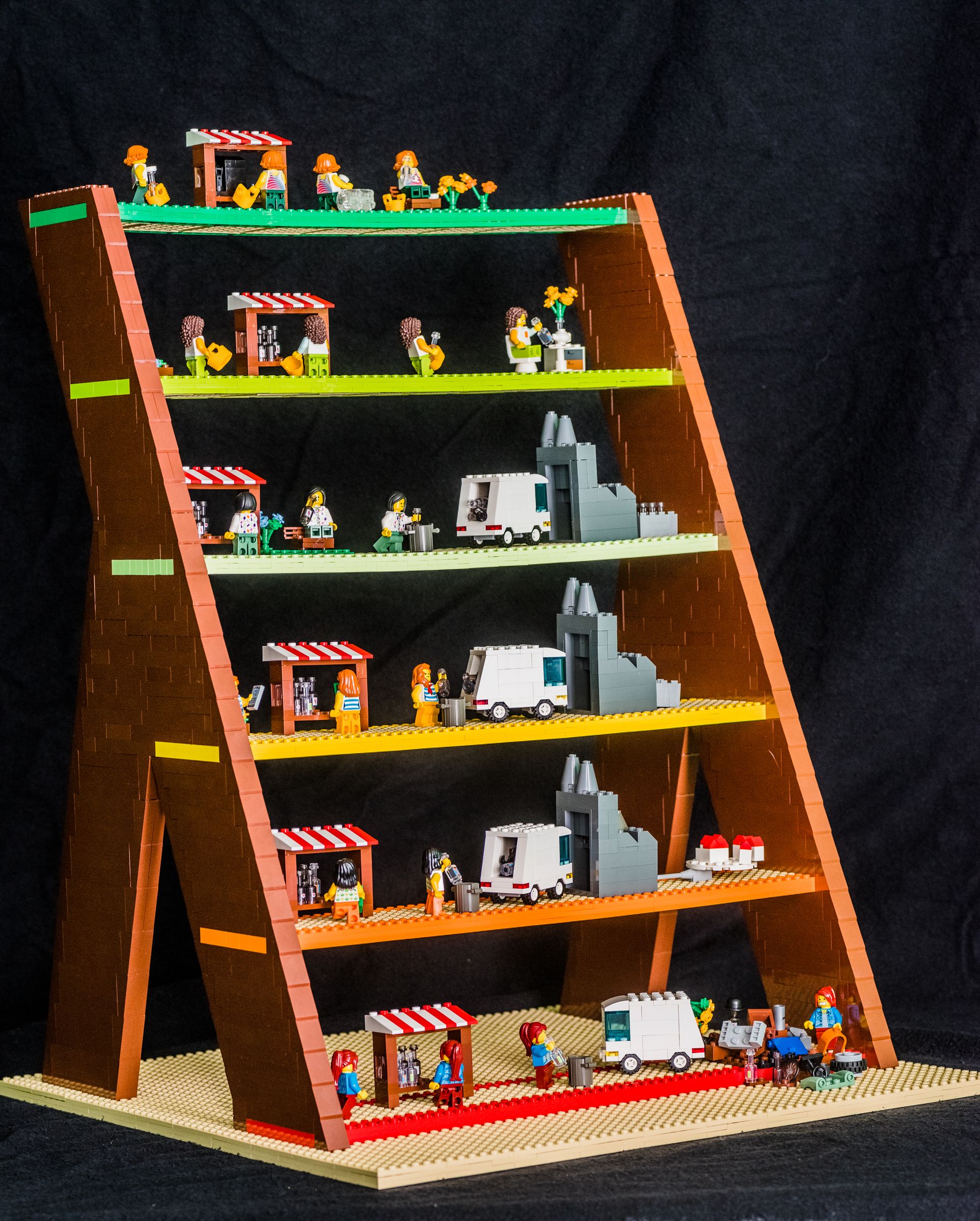 Lansink’s Ladder built out of LEGO