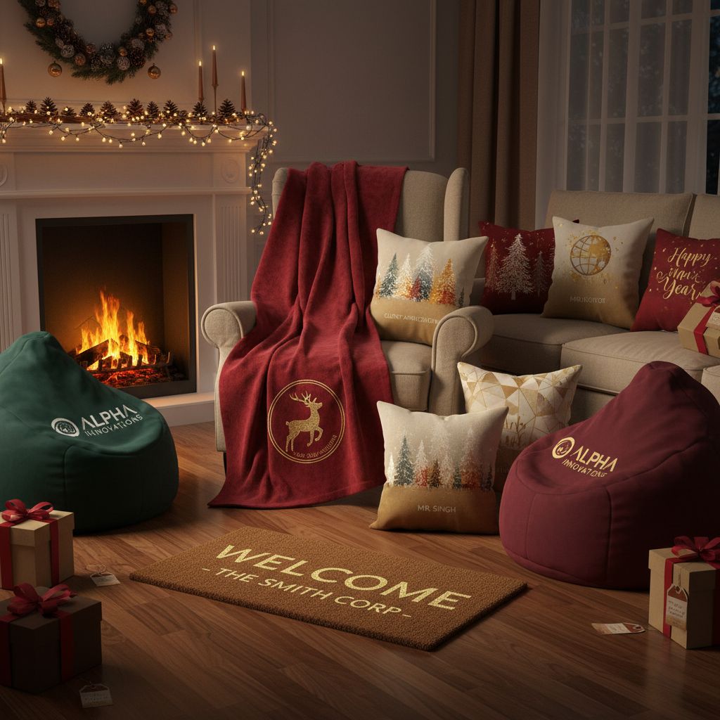 Einde van het jaar denk aan uw gepersonaliseerde eindejaars geschenken.