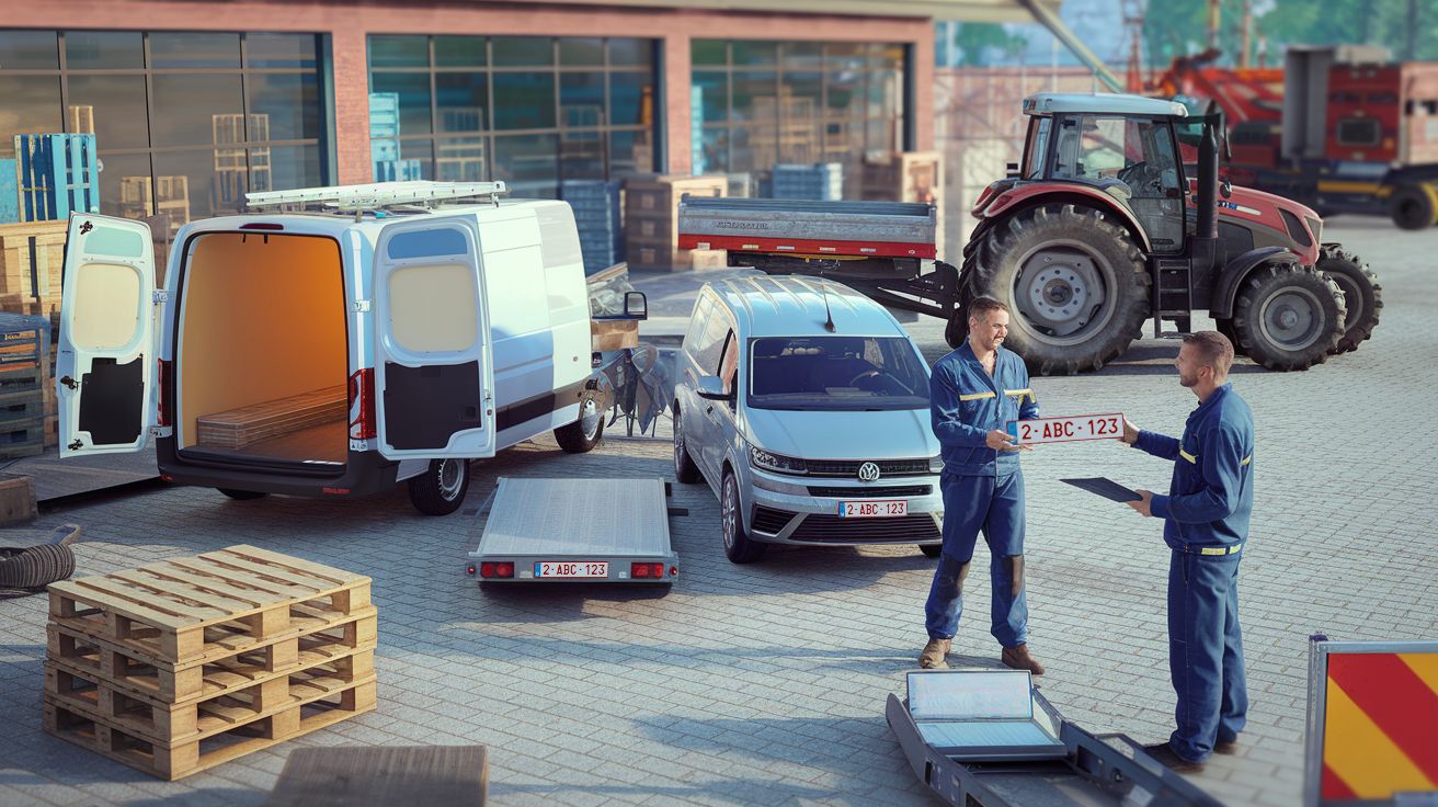 Welke nummerplaat kun je laten bijmaken en wat moet je meebrengen (trailers, tractoren, aanhangwagens)?
