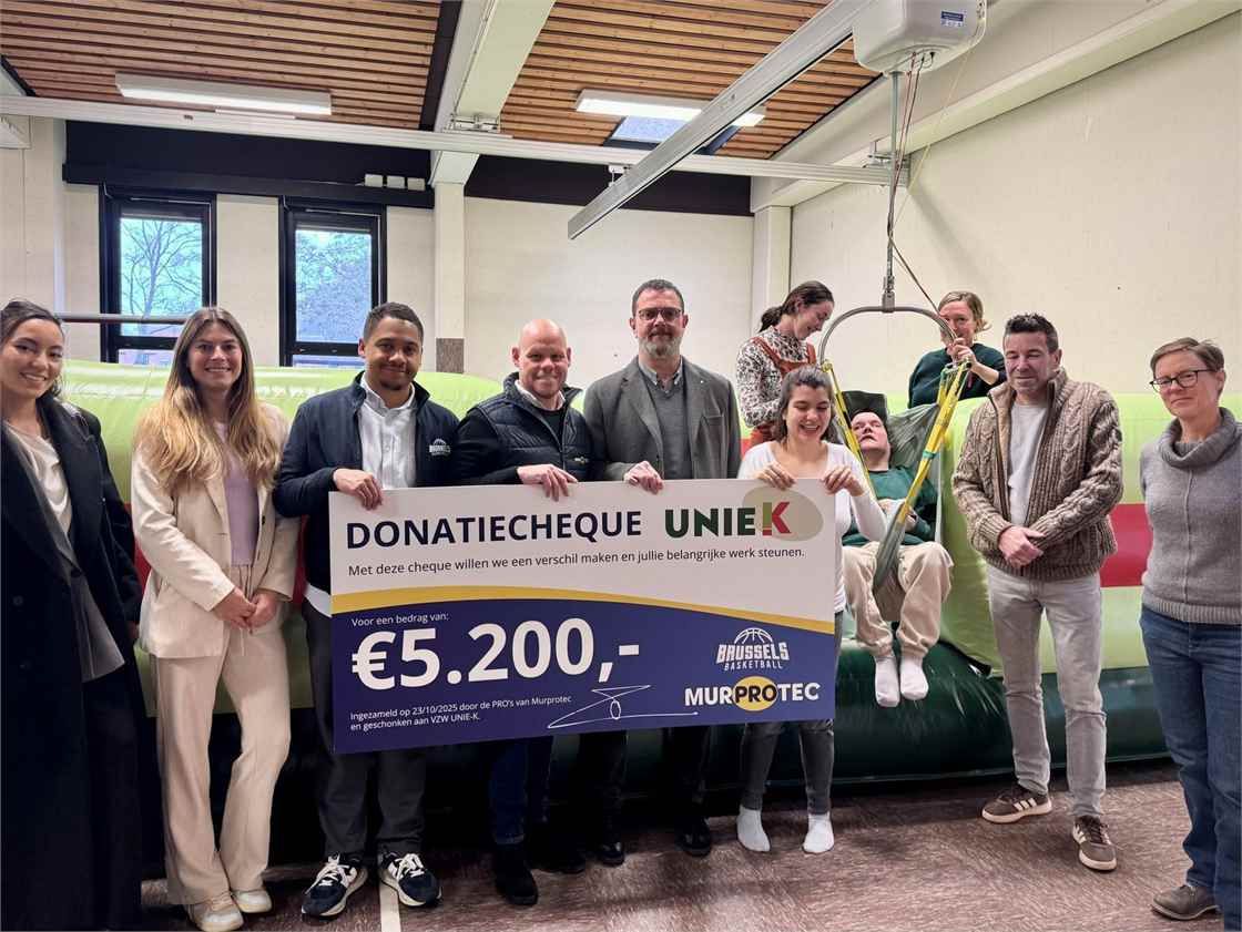 Een nieuw springkussen voor Unie-K vzw