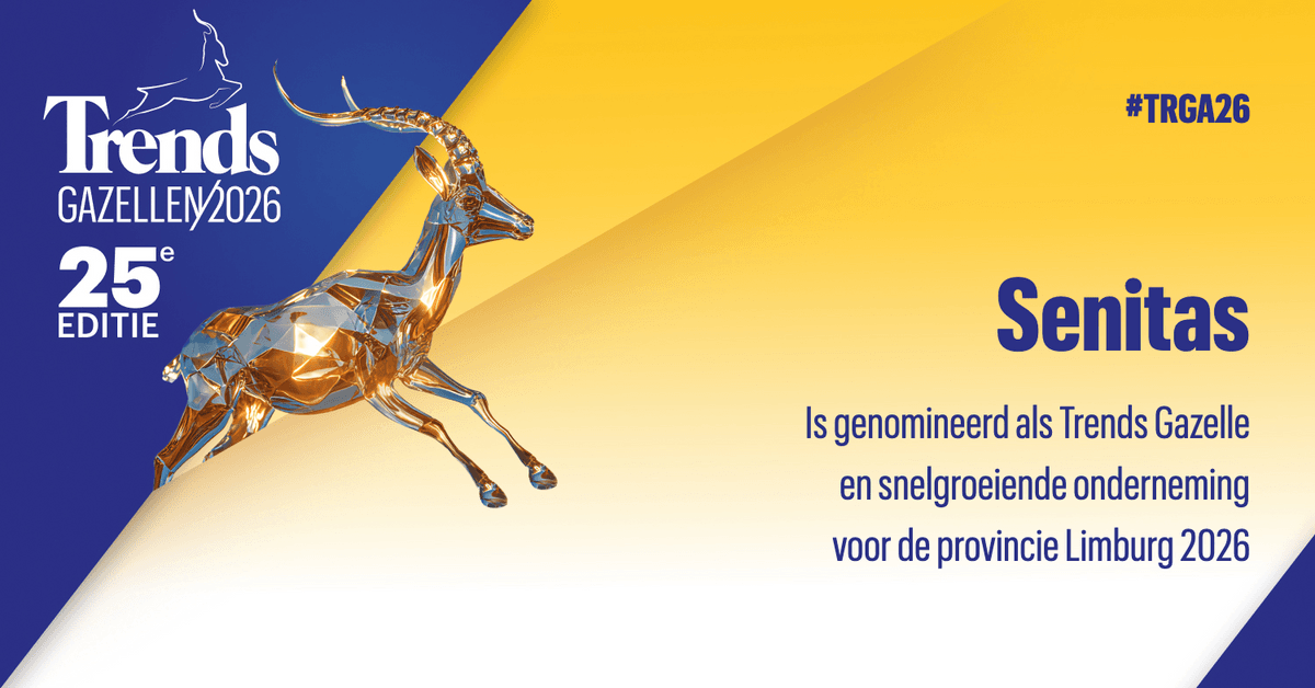 Dubbel feest bij Senitas: 15 jaar én Trends Gazellen-nominatie!